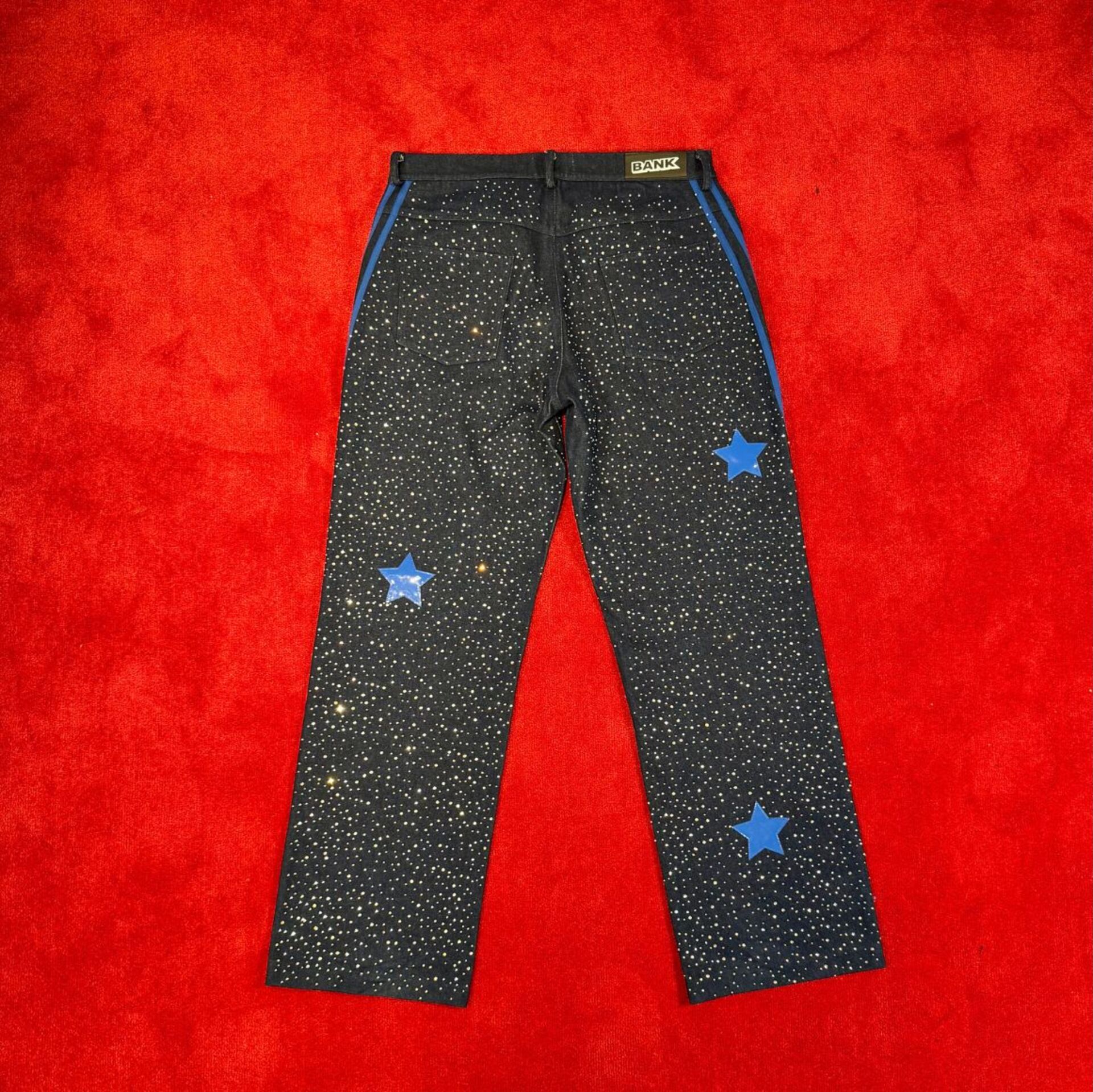 Broek Bankzitters, Ziggo Dome World Tour, donker blauw/ blauw, Gedrage